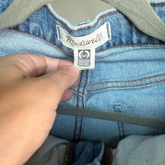 MADEWELL “The Perfect Vintage Straight” Jeans Size 28T Blue Denim High Rise - Picture 5 of 8